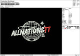 Allnationstex Embroidery File 6 sizes