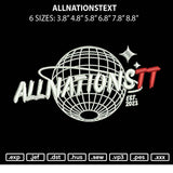 Allnationstex Embroidery File 6 sizes