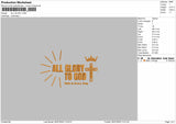 All Glory Embroidery File