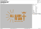 All Glory Embroidery File