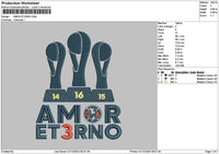 Amortext 02 Embroidery File 6 sizes