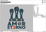 Amortext 02 Embroidery File 6 sizes