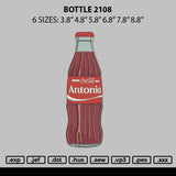 Bottle 2108 Embroidery File 6 sizes