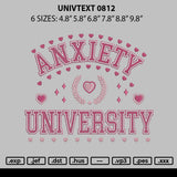 Univtext 0812 Embroidery File 6 sizes