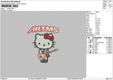 Kitty0203 Embroidery File 6 sizes
