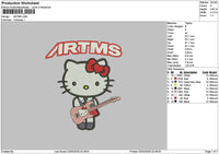Kitty0203 Embroidery File 6 sizes