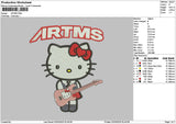 Kitty0203 Embroidery File 6 sizes