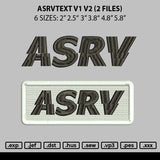 Asrvtext Embroidery 2 Files