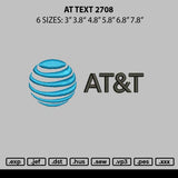 At Text 2708 Embroidery File 6 sizes