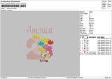 Americatext 0203 Embroidery File 6 sizes