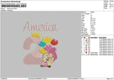 Americatext 0203 Embroidery File 6 sizes