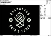 Balbalerotext Embroidery File 6 sizes