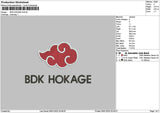 Bdk Text Embroidery File 6 sizes