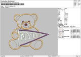 Bear App 1209 Embroidery File 6 sizes