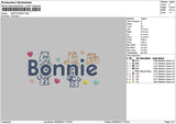 Bonnietext V2 Embroidery File 6 sizes