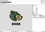Bear 2028 Embroidery File 6 sizes