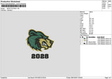 Bear 2028 Embroidery File 6 sizes
