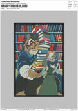 Belle's Book Embroidery File Design