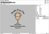 Benditotext Embroidery File 6 sizes
