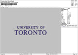Torontotext 1807 Embroidery File 6 sizes