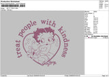 Betty Outline Embroidery File 6 sizes