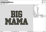 Bigmama Leopard Embroidery File 6 sizes