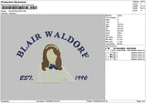 Blairtext Embroidery File 6 sizes