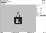 Bltext Bag Embroidery File 6 sizes