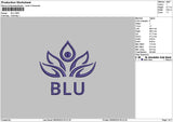 Blutext 0809 Embroidery File 6 sizes