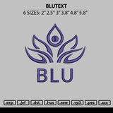Blutext 0809 Embroidery File 6 sizes