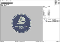 Boatcircle 01 Embroidery File 6 sizes