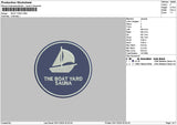 Boatcircle 01 Embroidery File 6 sizes