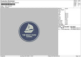 Boatcircle 01 Embroidery File 6 sizes