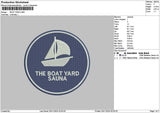 Boatcircle 01 Embroidery File 6 sizes