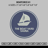 Boatcircle 01 Embroidery File 6 sizes