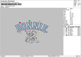 Bonnietext V4 Embroidery File 6 sizes