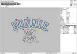 Bonnietext V4 Embroidery File 6 sizes