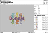 Bonnietext V3 Embroidery File 6 sizes