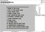 Borntext List Embroidery File 6 sizes