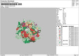 Bouquete 0302 Embroidery File 6 sizes