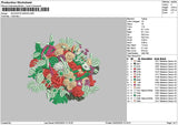 Bouquete 0302 Embroidery File 6 sizes