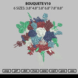 Bouquete v10 Embroidery File 6 sizes