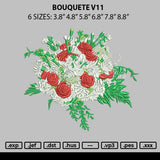 Bouquete V11 Embroidery File 6 sizes
