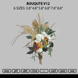 Bouquete V12 Embroidery File 6 sizes