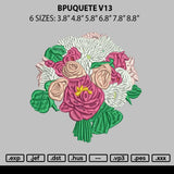 Bouquete V13 Embroidery File 6 sizes