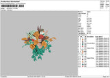 Bouquete 3011 Embroidery File 6 sizes