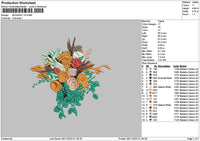Bouquete 3011 Embroidery File 6 sizes