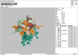 Bouquete 3011 Embroidery File 6 sizes