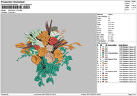 Bouquete 3011 Embroidery File 6 sizes
