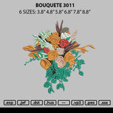 Bouquete 3011 Embroidery File 6 sizes